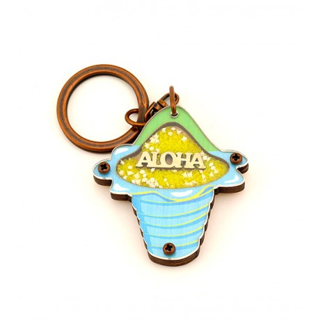 Shave Ice Flower Cup Key Chain