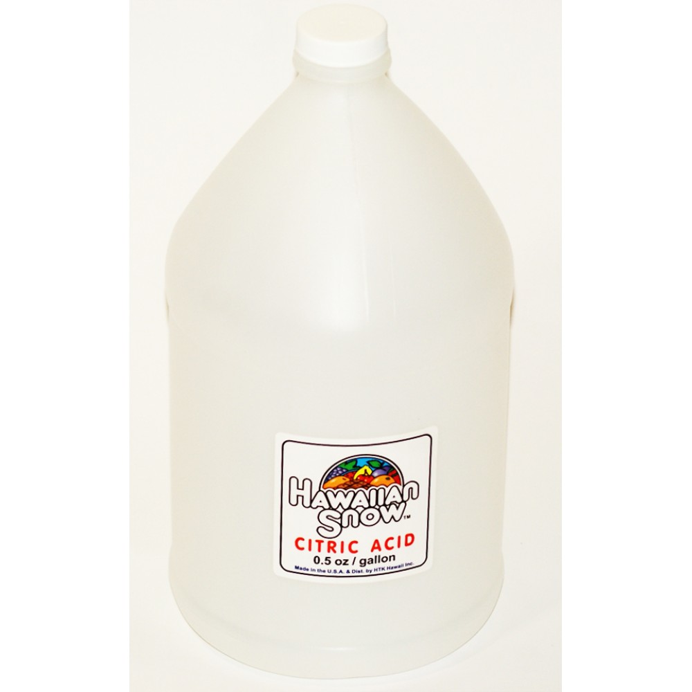 Citric Acid For Shaved Ice Syrup (1 gallon)